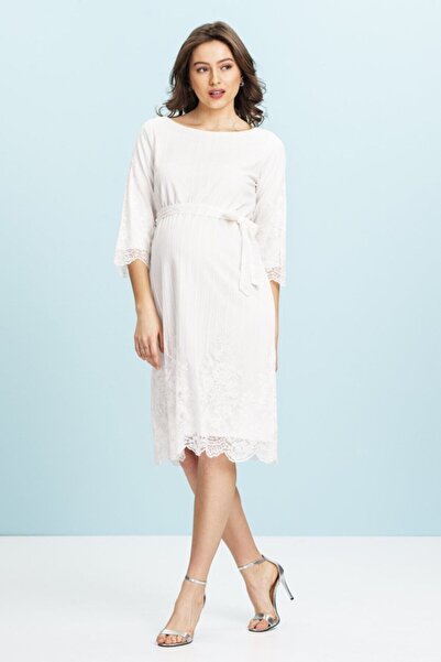 Even Fashion Hamile Giyim Dantel Kısa Hamile Elbise