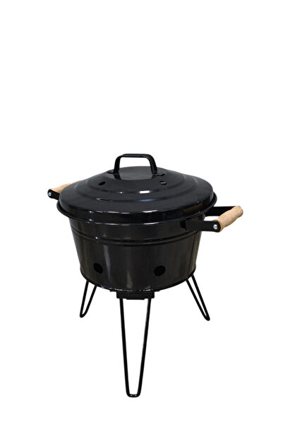 flamestove KATLANIR AYAKLI SİYAH EMAYE MANGAL