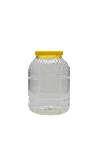 pet Canister 3 Liter Cheese Pickle Olive Paste Storage Jar 10 Pieces