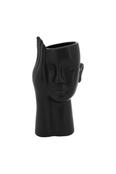 Ella Home Italia Vaza decorativa "Mind" neagra