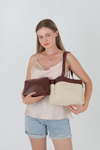 GUONN Polly Canvas Puppy Hand Shoulder Bag