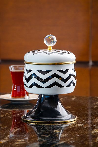 Le murano Zigzag Enamel Sugar Bowl - 900 ml |   12cm