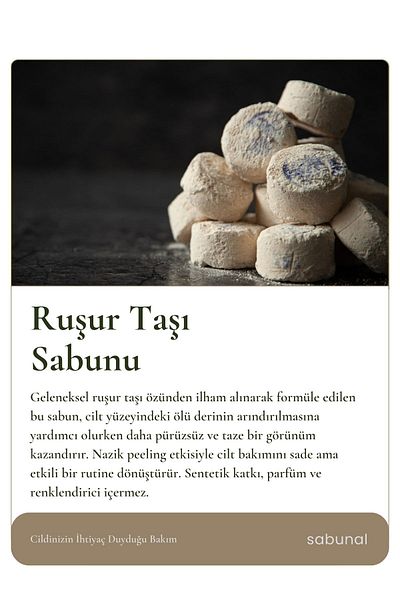 sabunal Rushur Stone Soap 3 Pieces - Skin Renewing Soap