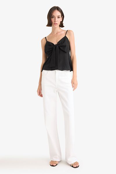 DeFacto V-Neck Short Sleeve Blouse G0660Ax25Sm