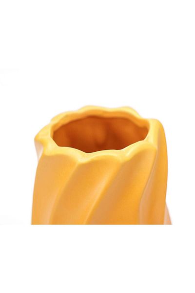 Ella Home Italia Vaza decorativa "NEW Waves" galben