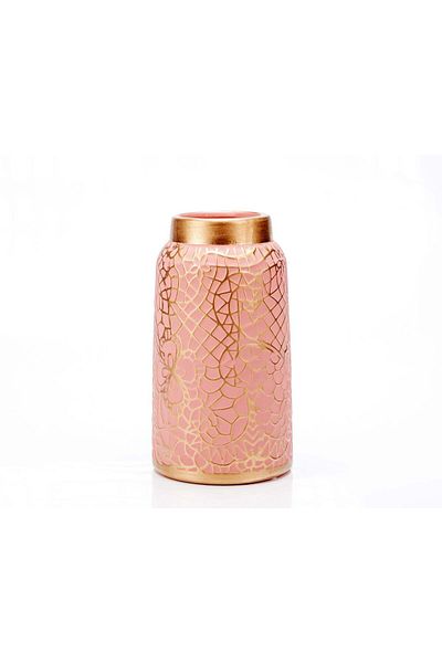 Ella Home Italia Vaza decorativa "Curves" roz