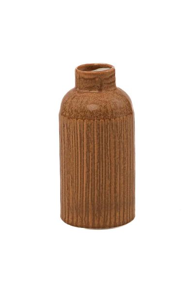 Ella Home Italia Vaza Dots, Ceramica, Maro, 16cm