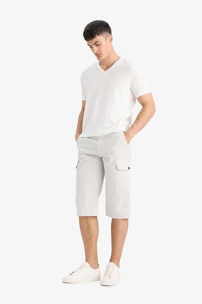 DeFacto 100% Cotton Regular Fit Capri E5363Ax25Sm