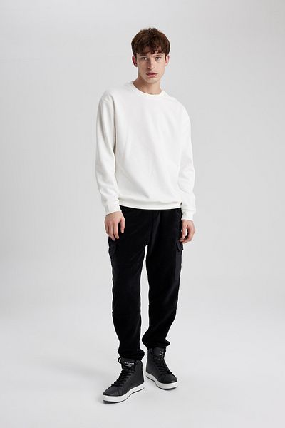 DeFacto Pantaloni de sport din lână cu croiala normală, cu buzunar cargo cu talie elastică A7040AX24AU