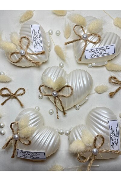PERFECT HOBBY Kalp istiridye Mum; Düğün, Nişan, Nikah, Söz, Kına, Sünnet, Mev...