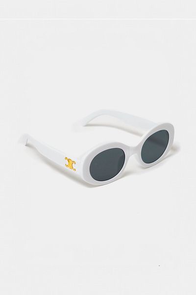 REN EYEWEAR Lunas White Sunglasses Oval 2024 New Season Popular Uv400 / Ren Eyewear