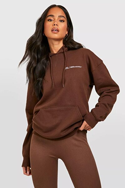 CLAYES Унисекс Kahverengi Dsgn Studio Овърсайз суитшърт