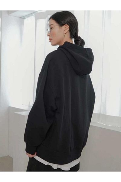 VBSVİBES Oversize Hooded Sweatshirt - Regular Printed