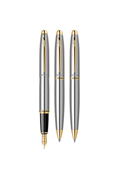 Scrikss WizDesign 88 DOLMA KALEM + TÜKENMEZKALEM + VERSATİL SET GOLD KROM (GA...