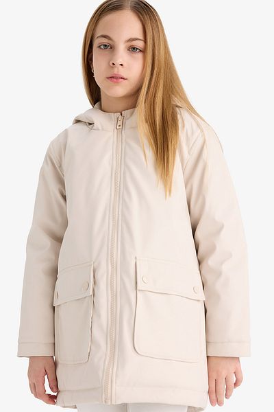 DeFacto Girl - Water Repellent Hooded Raincoat C5228A824Au