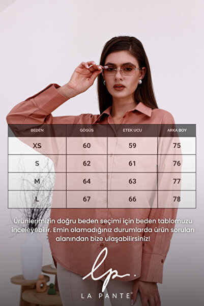 LA PANTE Πουκάμισο με κουμπιά μπροστά