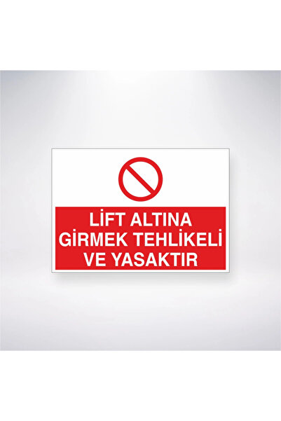Reysa Tasarım ملصق "دخول المصعد خطير ومحظور" مقاس 21 × 28 سم