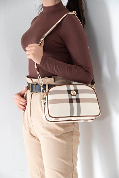 Silver Polo حقيبة كروس نسائية كريم - تابا SP745