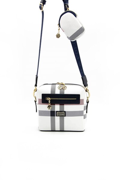 Silver Polo أبيض - حقيبة كروس نسائية من Laci SP1038