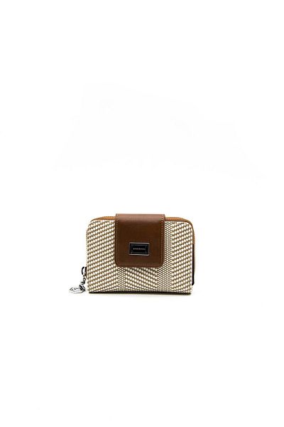Silver Polo Ασημί & Polo Beige - Taba SP935 Γυναικείο πορτοφόλι & θήκη για κάρτες