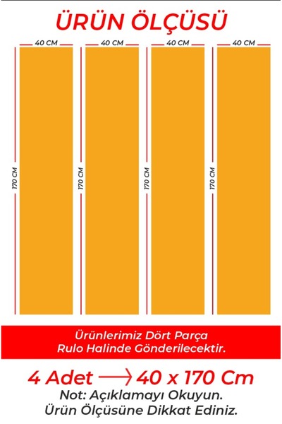 Özbey Reklam Banyo Duşakabin Kaplama Folyo Sticker Ord-183 ( Ölçüsü 160x170 4 Parça halinde 40x170 )