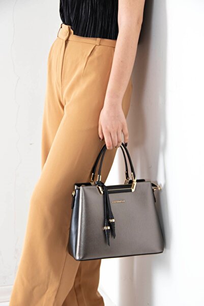 Silver Polo Silver & Polo Platinum - Geantă de mână pentru femei SP969 neagră