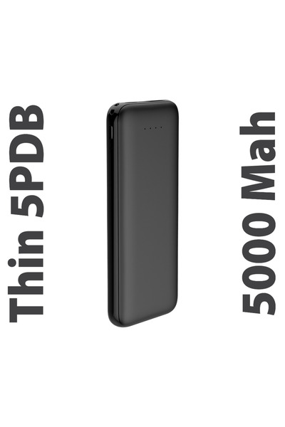 LOGIA Thin 5B Slim Ultra ince 5000mAh Powerbank Taşınabilir Şarj Cijhazı Type...