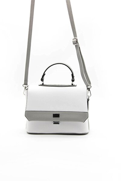 Silver Polo Alb - Gri A SP838 Geantă crossbody pentru femei