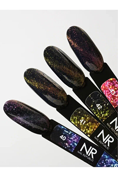 Nail Republic Kalıcı Oje Kedi Gözü Efekti 5D 43, 10 ml – Mıknatıslı Jel Oje