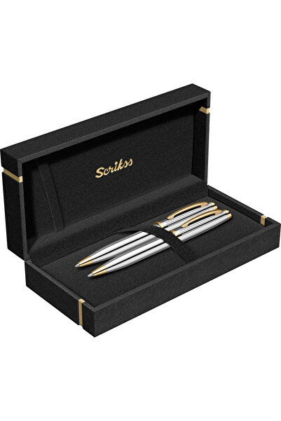 Scrikss WizDesign 39 TÜKENMEZKALEM + VERSATİL SET GOLD KROM (ÖMÜR BOYU GARANT...