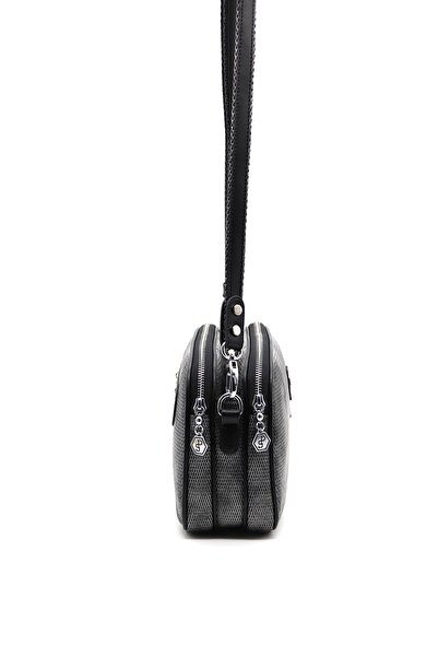 Silver Polo Silver & Polo M.silver - Geantă neagră SP745 pentru femei