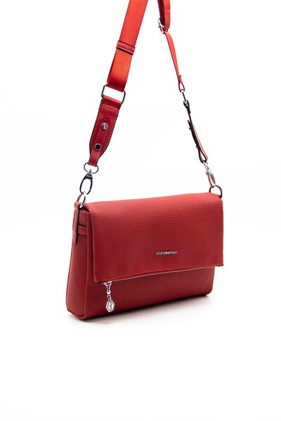 Silver Polo Silver & Polo Red - Red Sp963 Women's Crossbody Bag