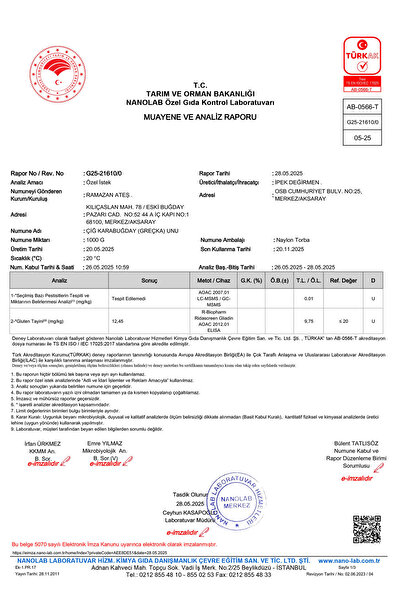 İpek Değirmen Glutensiz Çiğ Karabuğday Unu Greçka 500 Gr