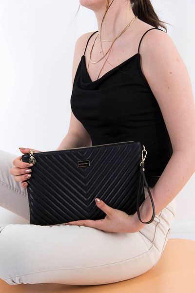 Silver Polo Silver & Polo Black - Negru SP1034 Portofoliu și clutch pentru femei