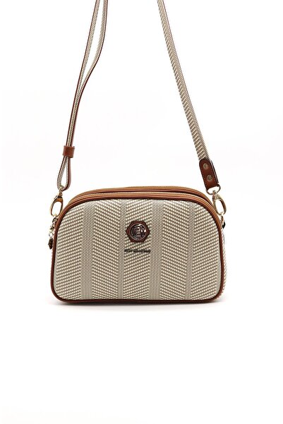 Silver Polo Bej - Taba SP745 Kadın Çapraz Çanta