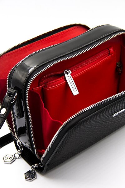 Silver Polo Срібна та біла сумка через плече SP888 для жінок