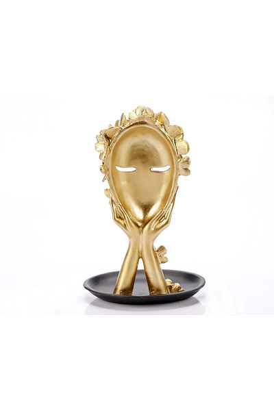 Ella Home Italia Statueta "Crown Gold" din rasina