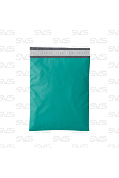 SVS ETİKET PLASTİK Cepsiz Renkli Kargo Poşeti - 35x45 Cm - Yeşil - 100 Adet