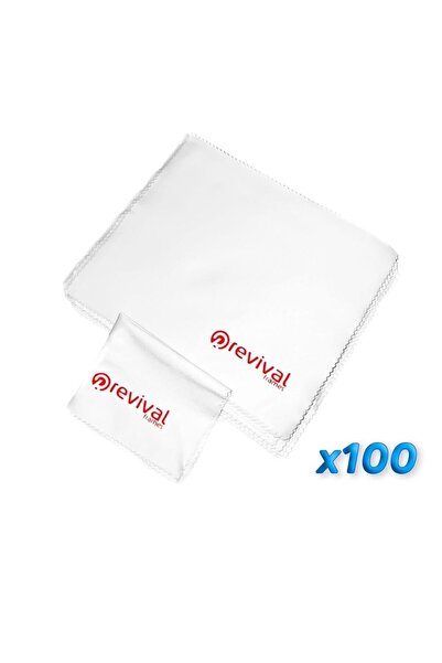 Revival Frames قطعة قماش لمسح النظارات من الألياف الدقيقة بجودة A+ 100 قطعة