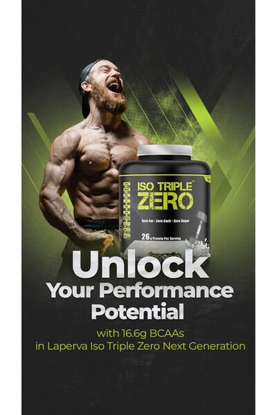 Laperva Iso Triple Zero Next Generation, Belgian Choco Peanut, Isolated Whey Protein - 5 Lb