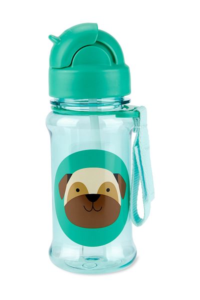 Skip Hop Zoo Tritan Water Bottle with Straw Dog
