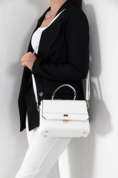 Silver Polo حقيبة كروس نسائية بيضاء - بيضاء طراز SP838