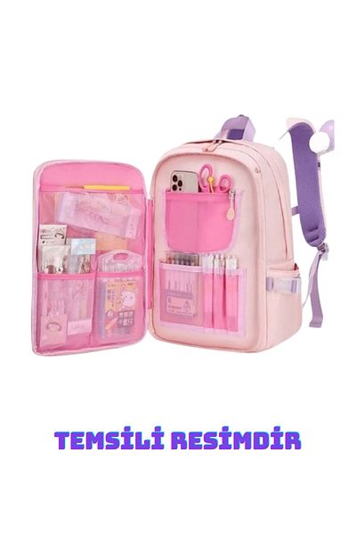Relaxion Korean Style Luxury School Bag with Orthopedic Accessories