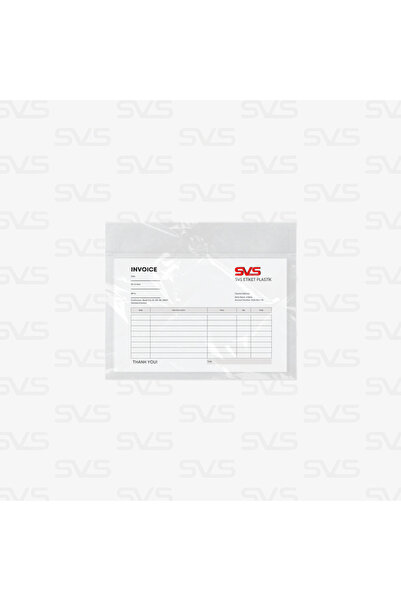 SVS ETİKET PLASTİK Fatura Cebi - 14x18 Cm - 250 Adet