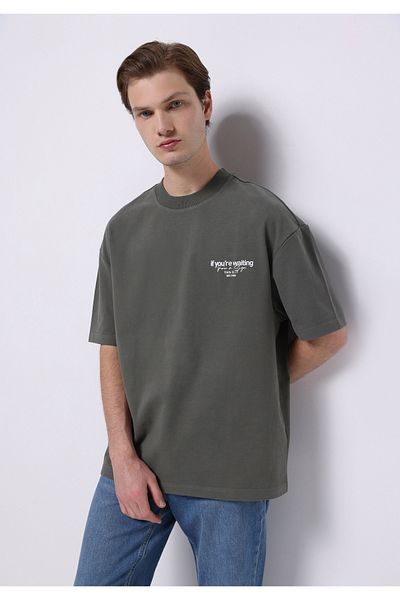 Colin's Tricou cu mânecă scurtă pentru bărbați, cu gât rotund, oversize