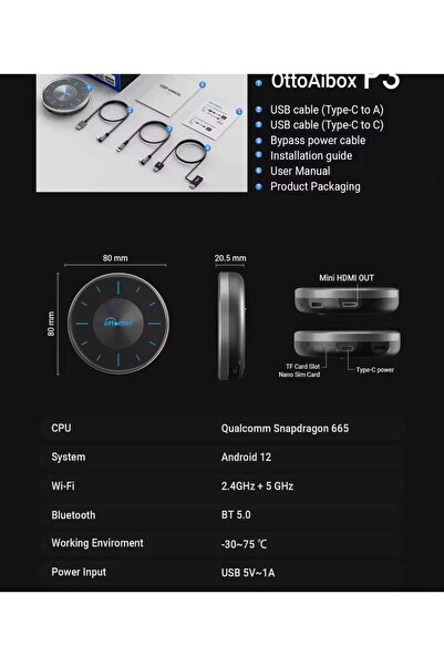 Ottocast CarPlay 4G Digital Driving Companion