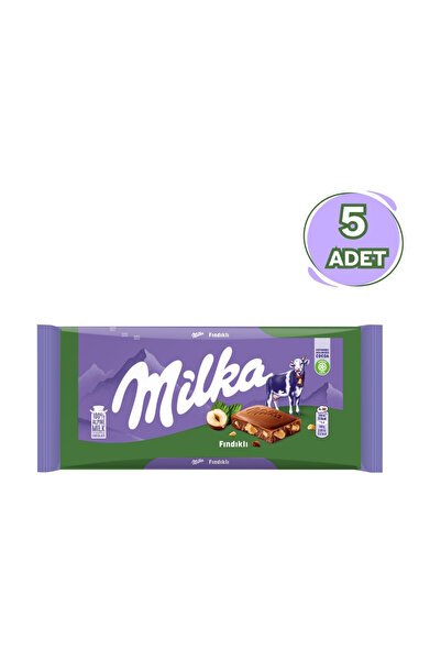 Milka Fındıklı Çikolata 80gr - 5 Adet