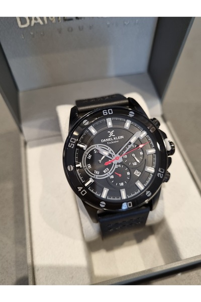 Daniel Klein Exclusive New Model Leather Strap Functions Active Smoked Dial Men's Wrist Watch