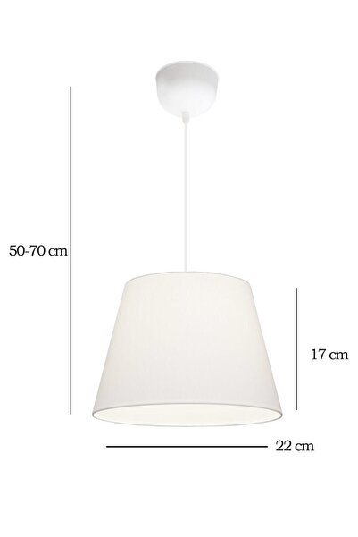 HOMİNG Sofia Beyaz Kumaş 22' Lik Sarkıt Ayd-3225