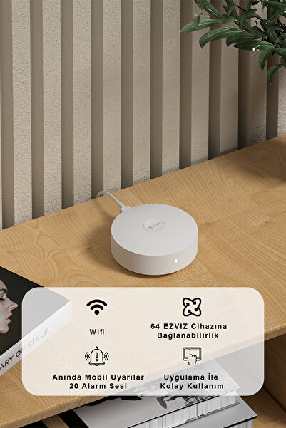 EZVIZ A3 Alarm Hub–Akıllı Alarm Merkezi, Wi-Fi & RF Bağlantılı, Genişletilebi...